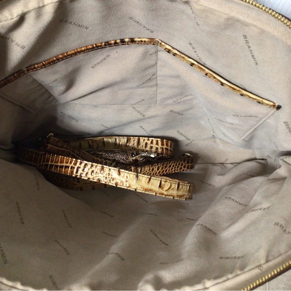 Chic Leather Brahmin Toasted Melbourne Laptop Case